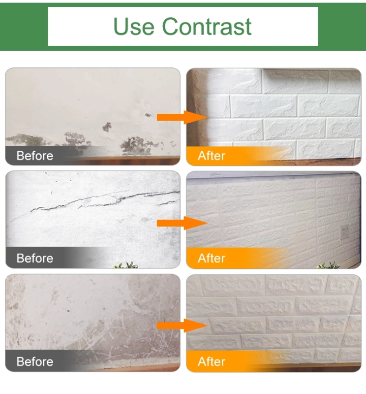 Waterproof DIY Art Decor Interior PE Foam Wallpaper 3D Wallpaper Brick 77cm