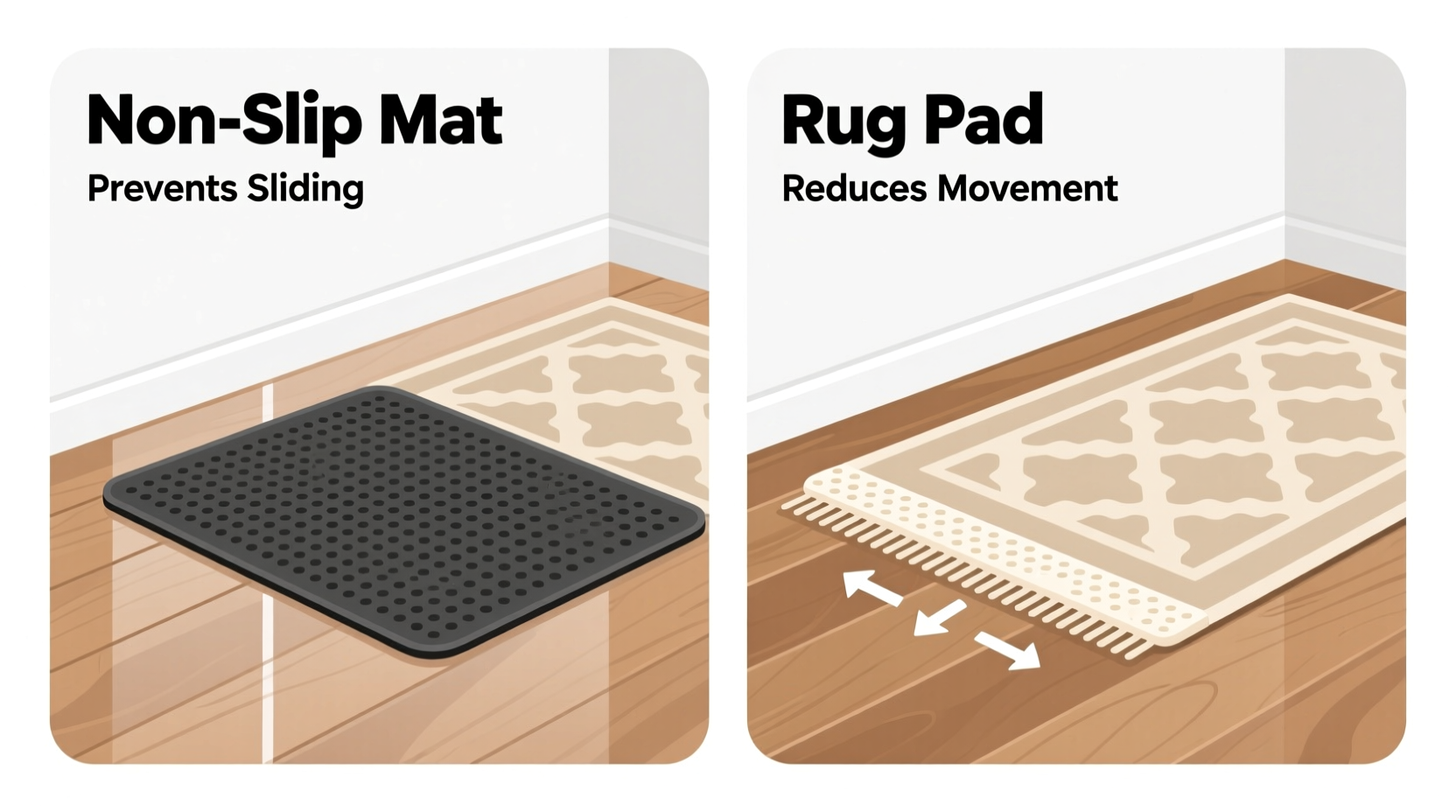 non slip mat vs rug pad which one actually stops my rug from sliding