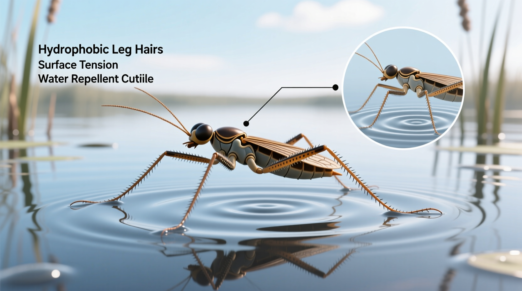 why can insects walk on water science explained