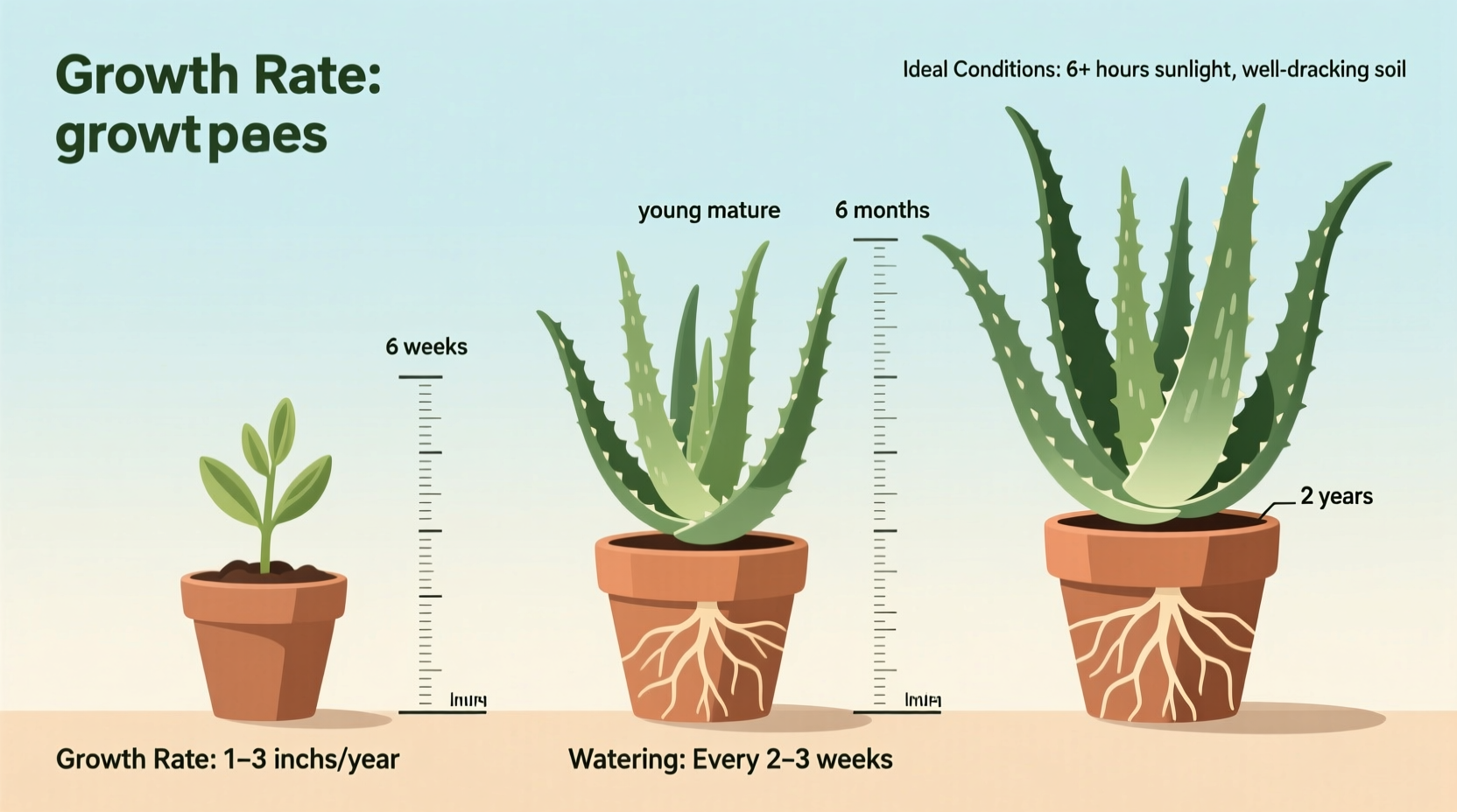 how fast do aloe vera grow