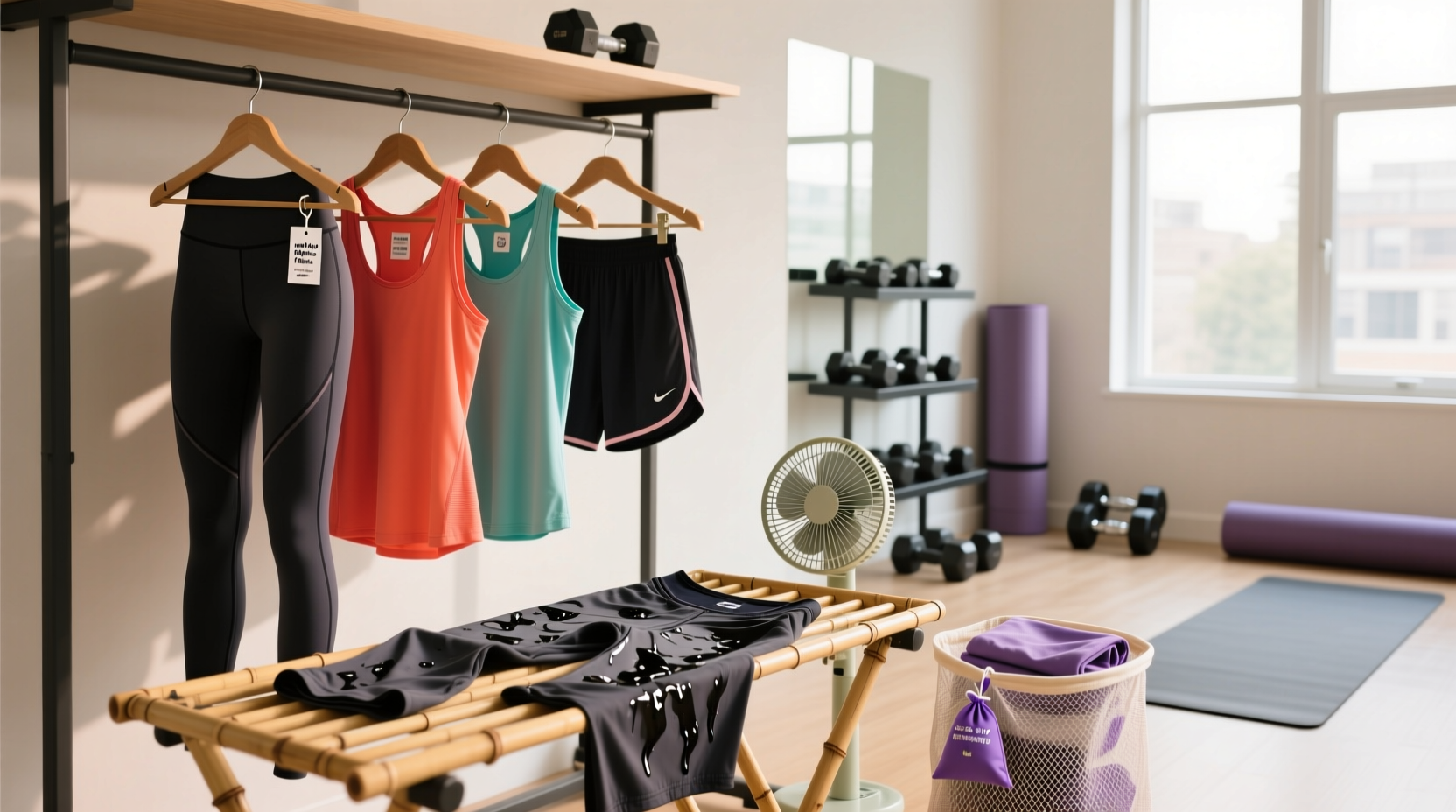 how to keep your workout clothes from stinking