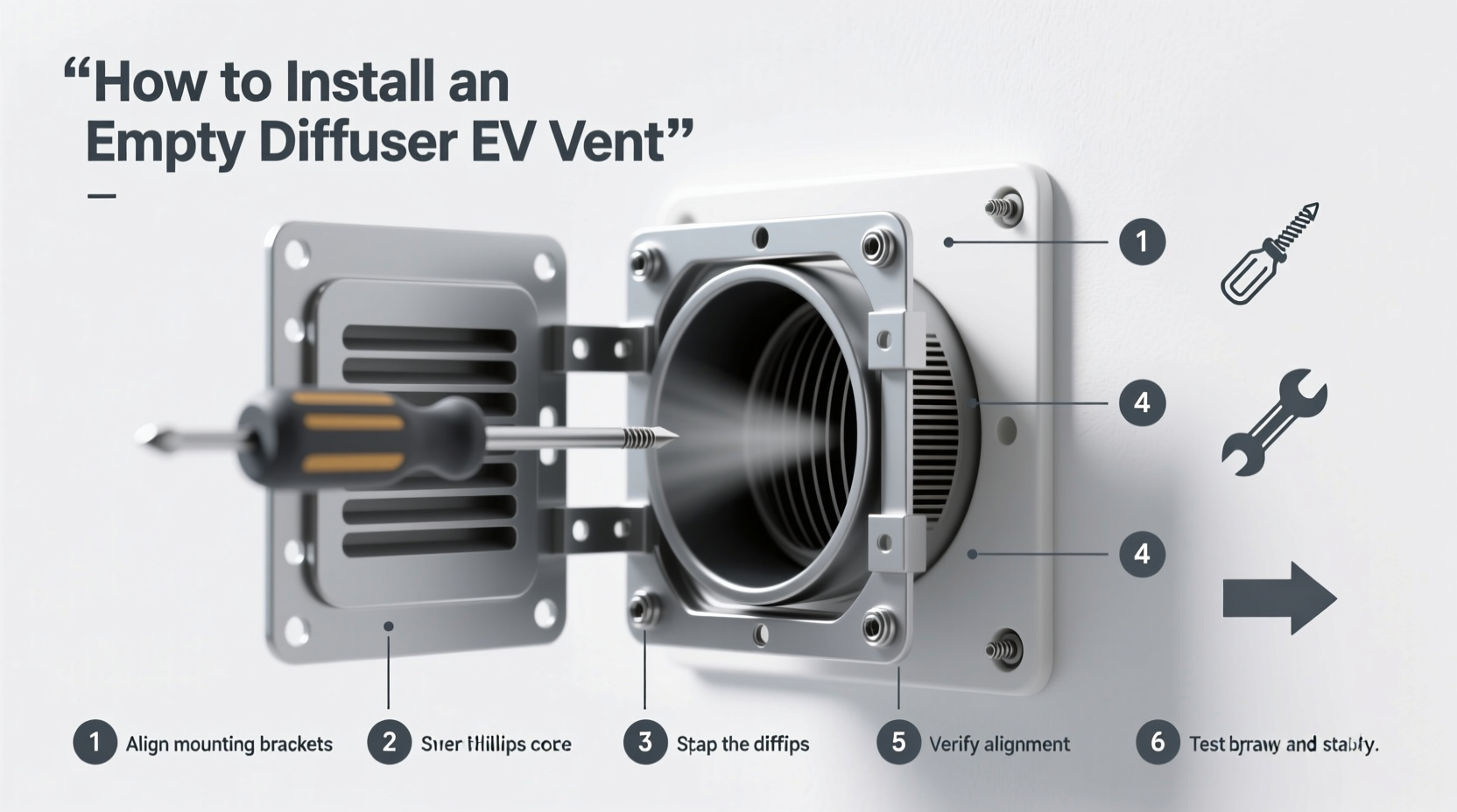 install empty diffuser ev vent