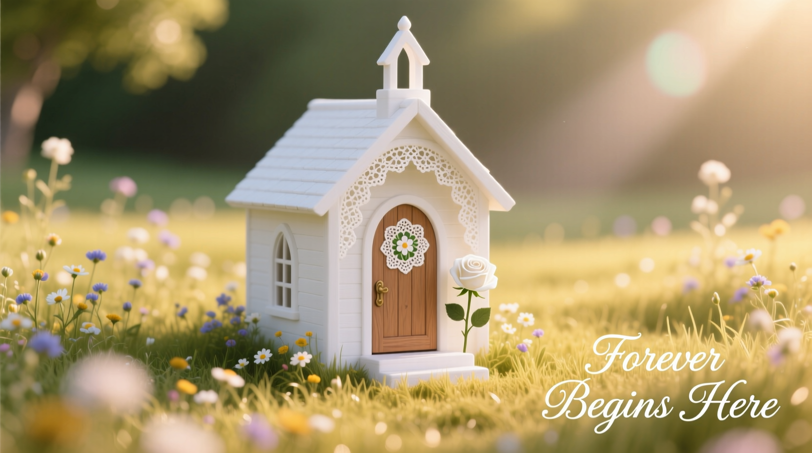 a little white wedding chapel photos