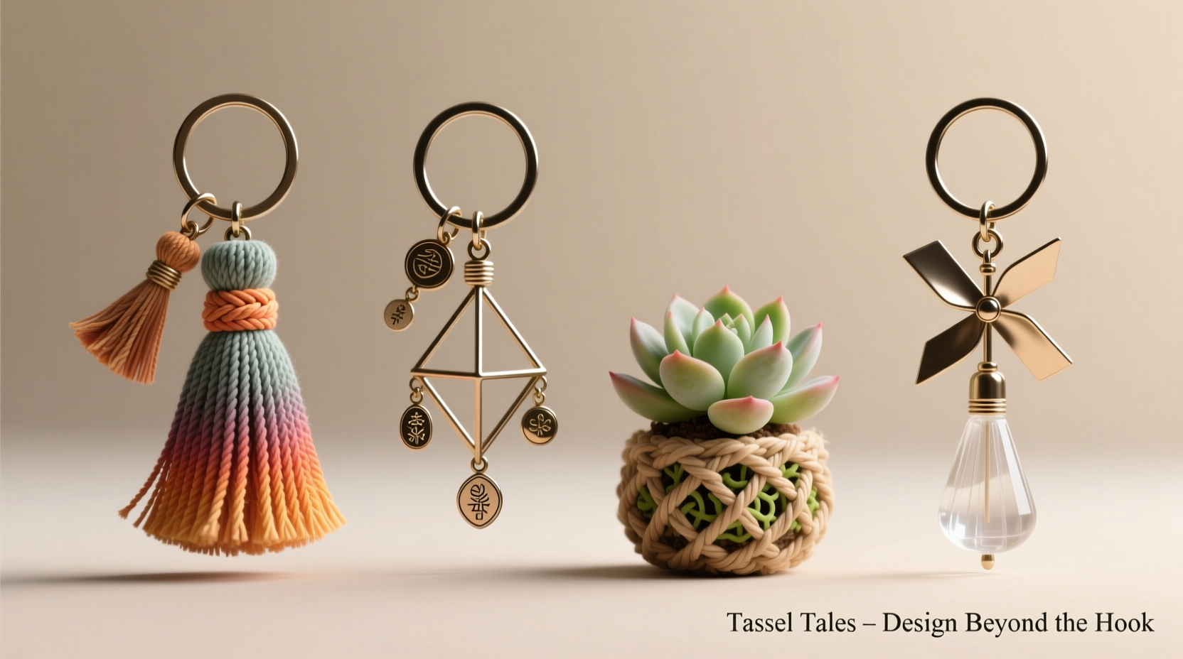 creative ways to incorporate tassels into unique keychain designs
