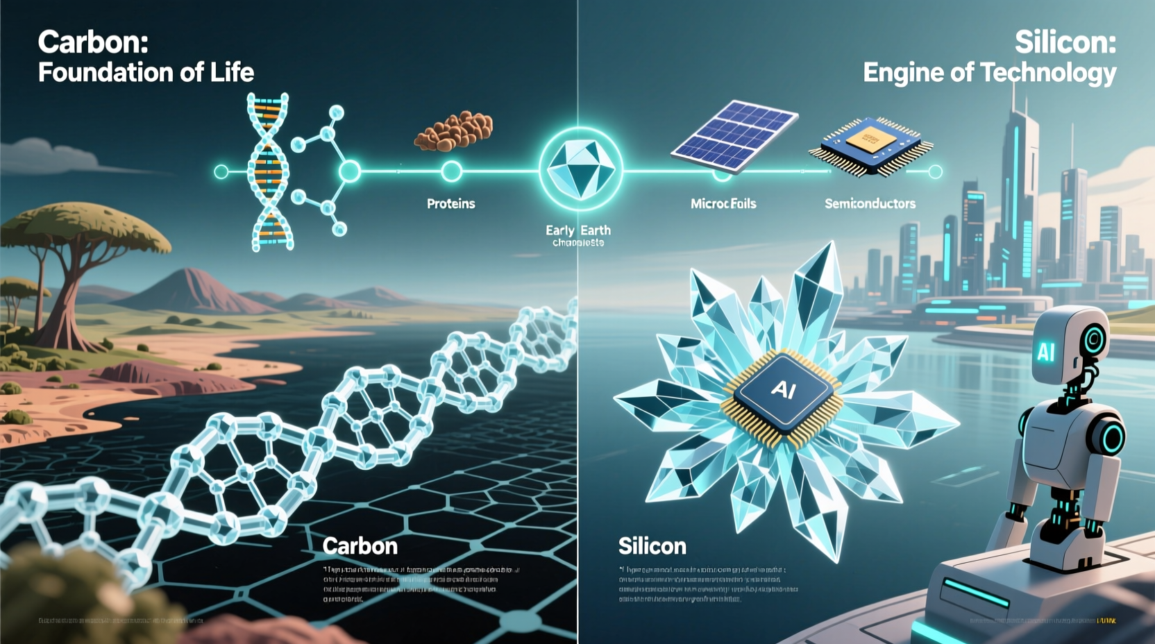 carbon silicon why are they so relevant to life and technology