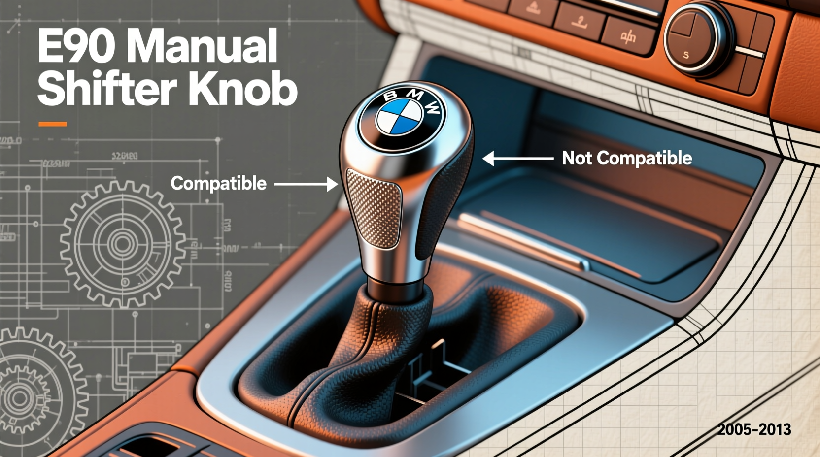 e90 manual auto knob compat