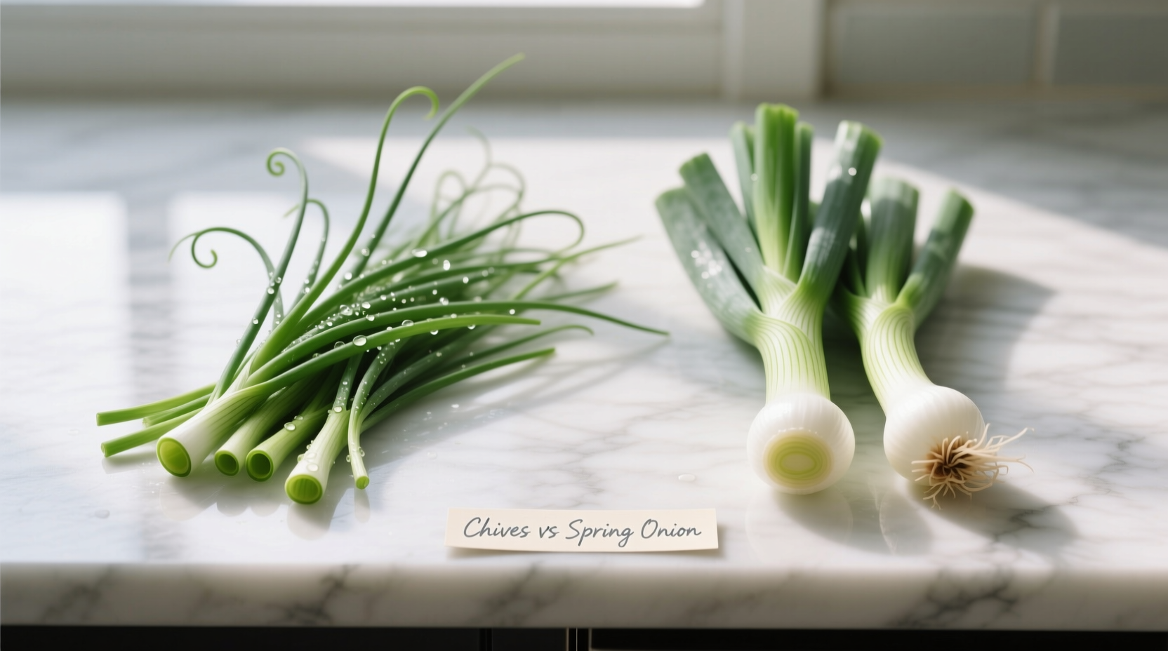 chives vs spring onion