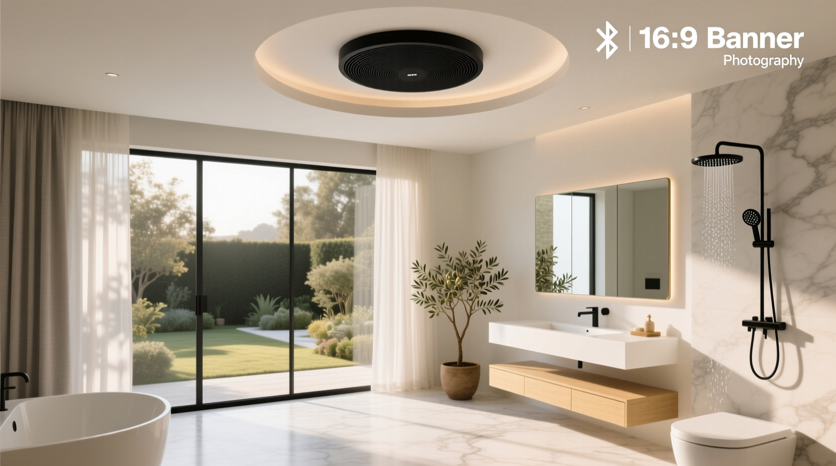 bluetooth ceiling speakers for bathrooms waterproof, safe easy setup