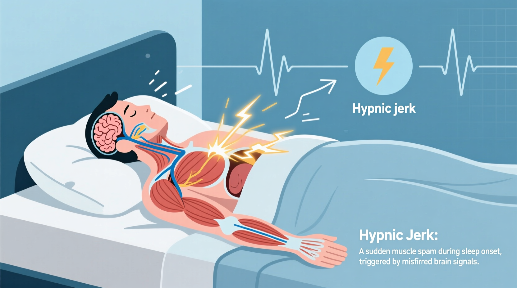 why do i twitch when falling asleep hypnic jerks explained