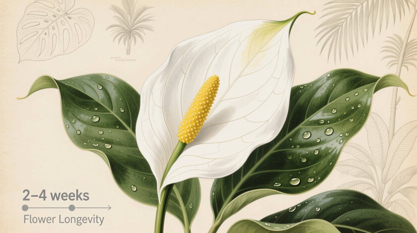 how long do peace lily flowers last