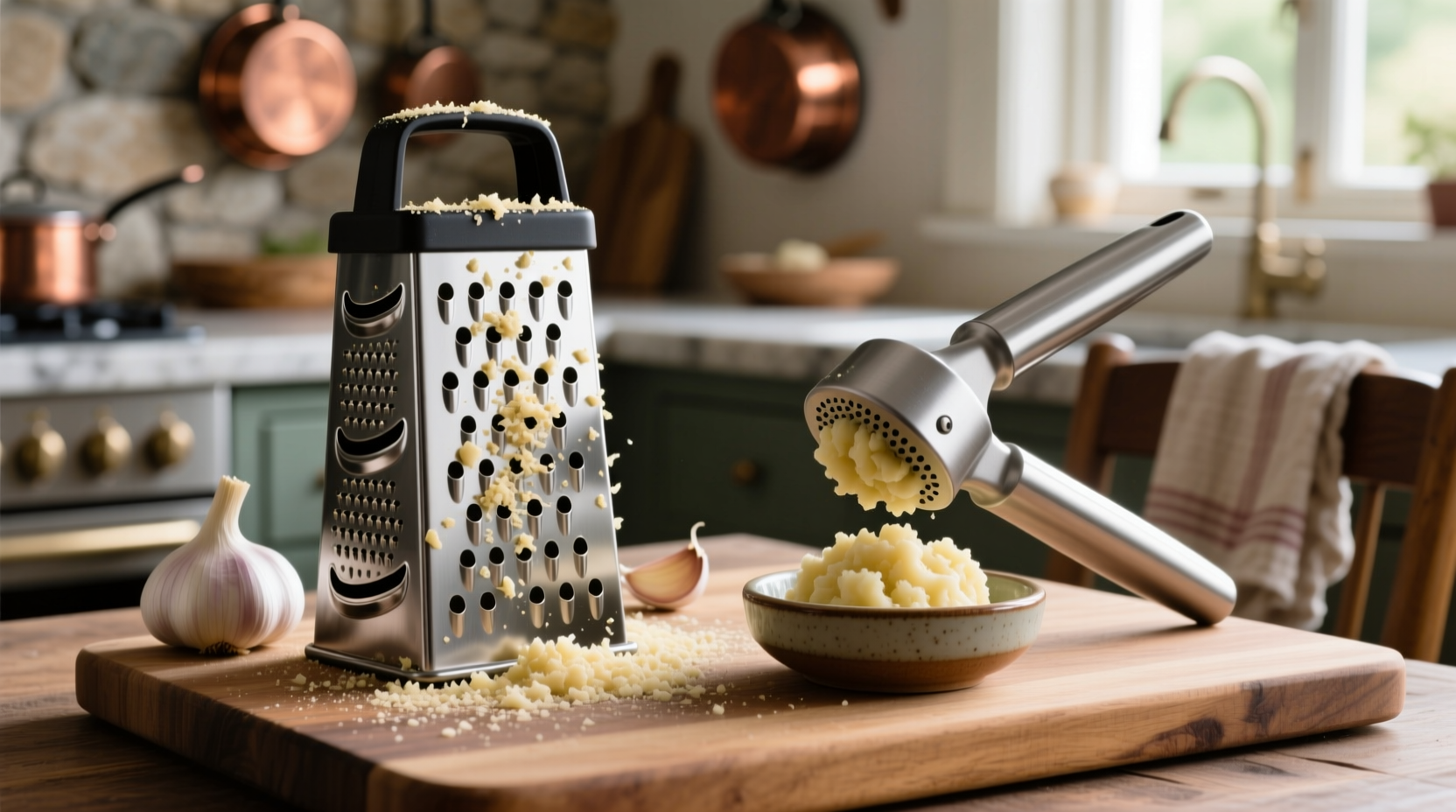 how to mince chop garlic microplane vs garlic press