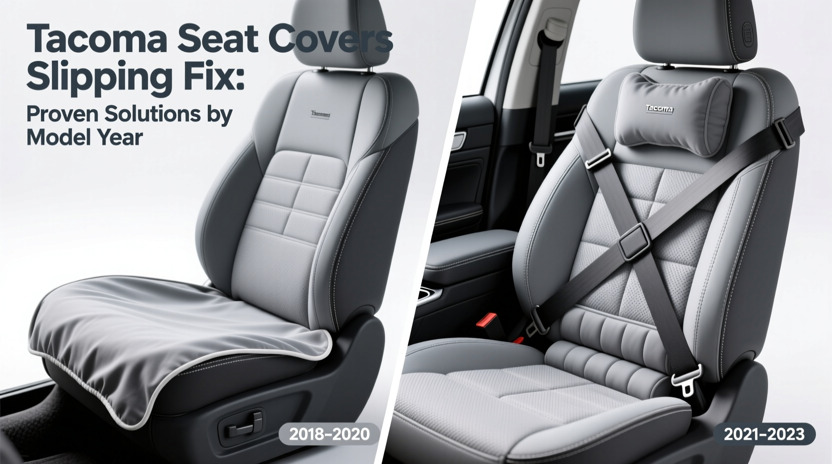 tacoma seat covers slipping fix