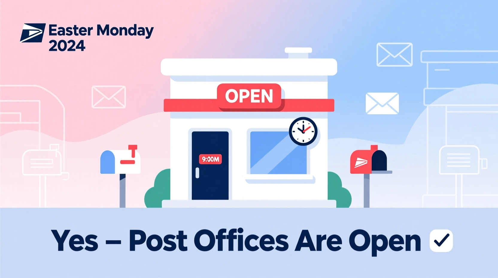 are post offices open easter monday