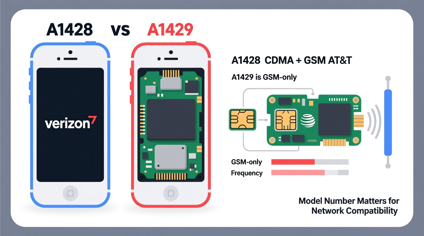 iphone 5 a1428 vs a1429 does the model number actually matter to buyers