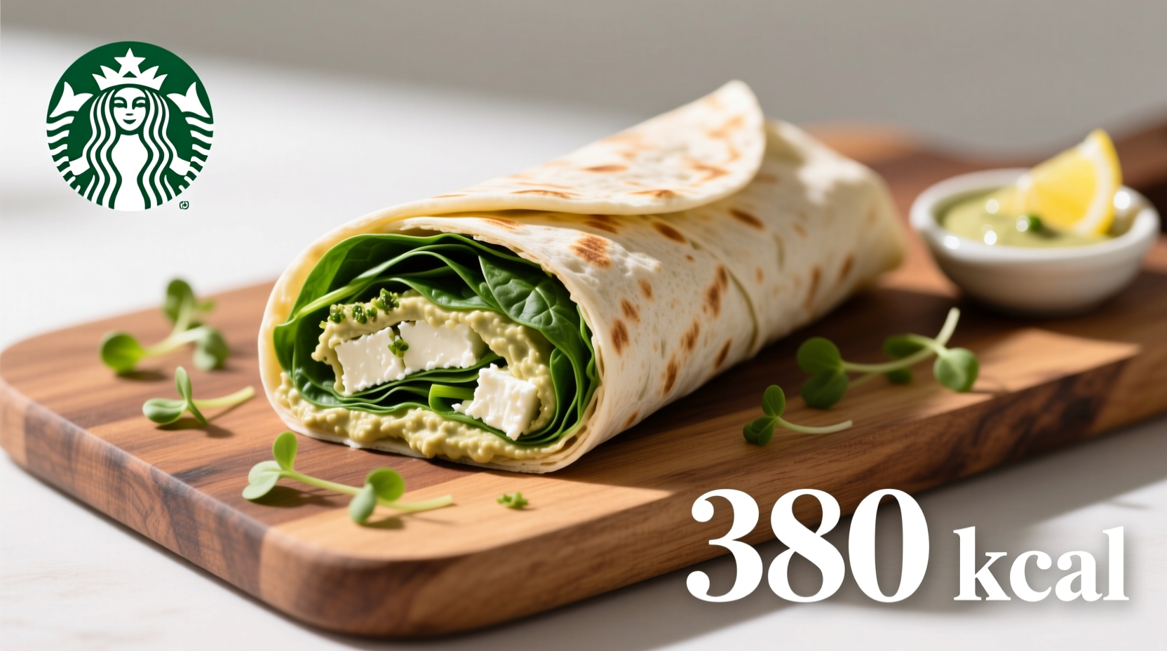 spinach feta wrap calories starbucks