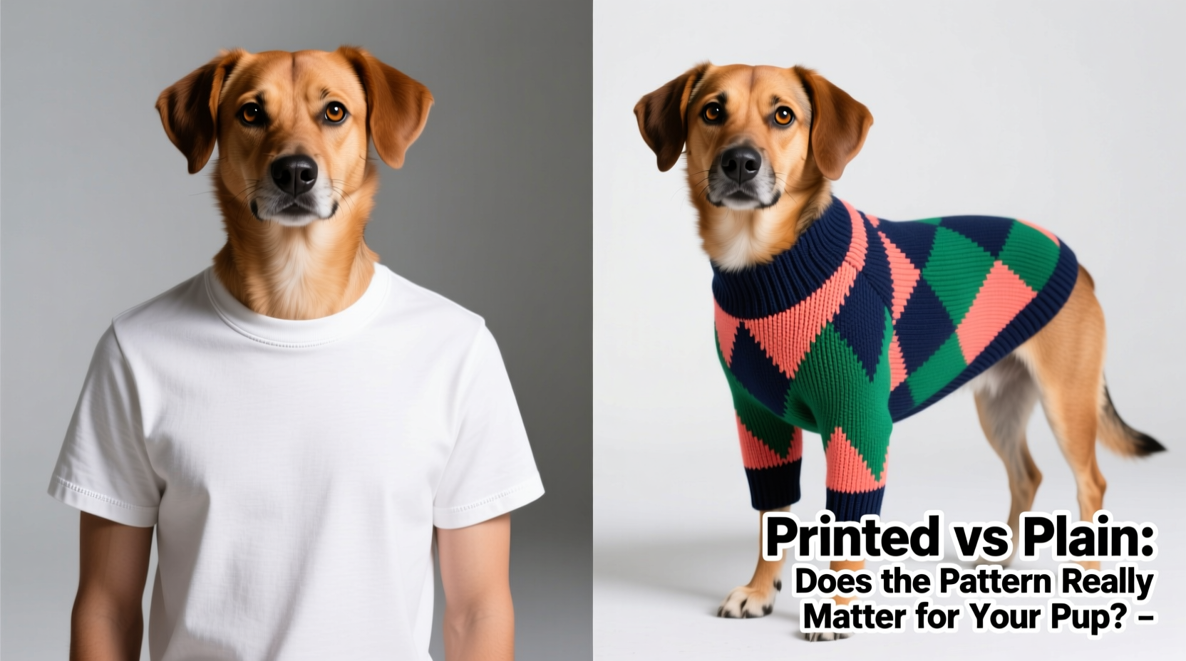 printed vs plain dog clothes does the pattern really matter for your pup