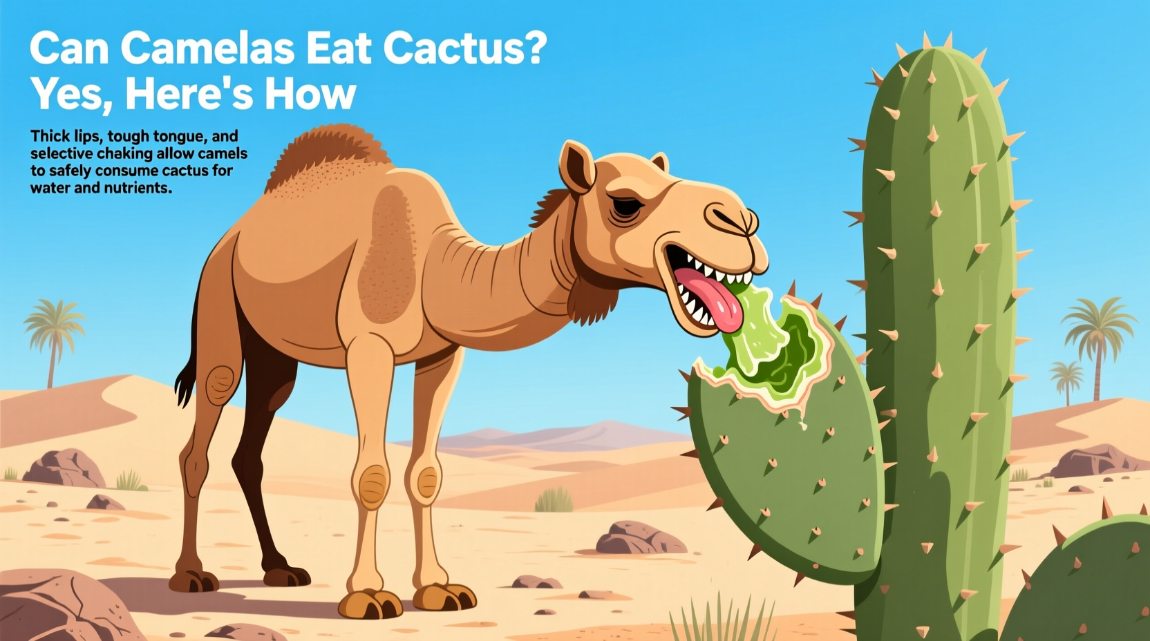 Can Camels Eat Cactus? Yes, Here's How