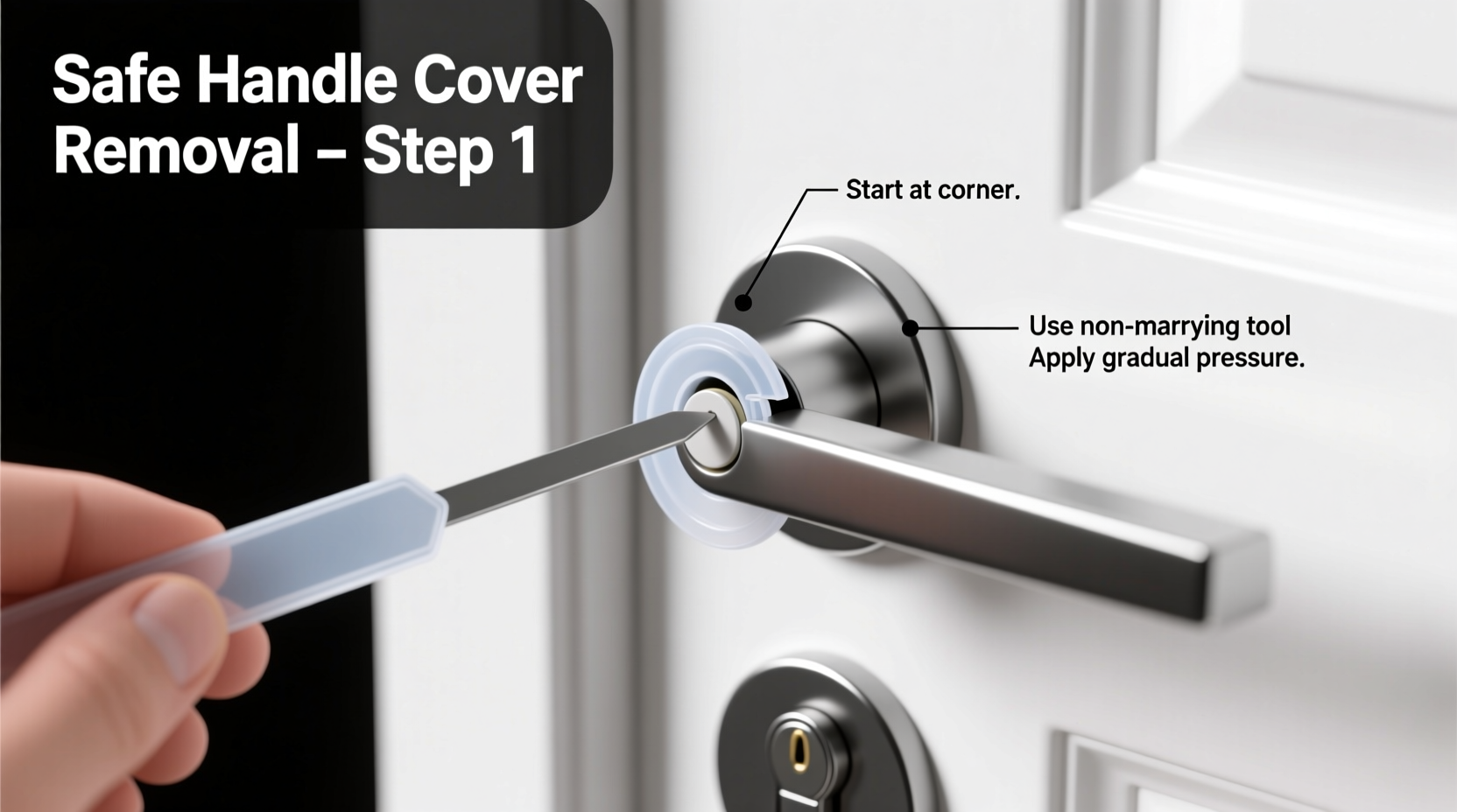 effective techniques to safely remove a stuck door handle cover without damage