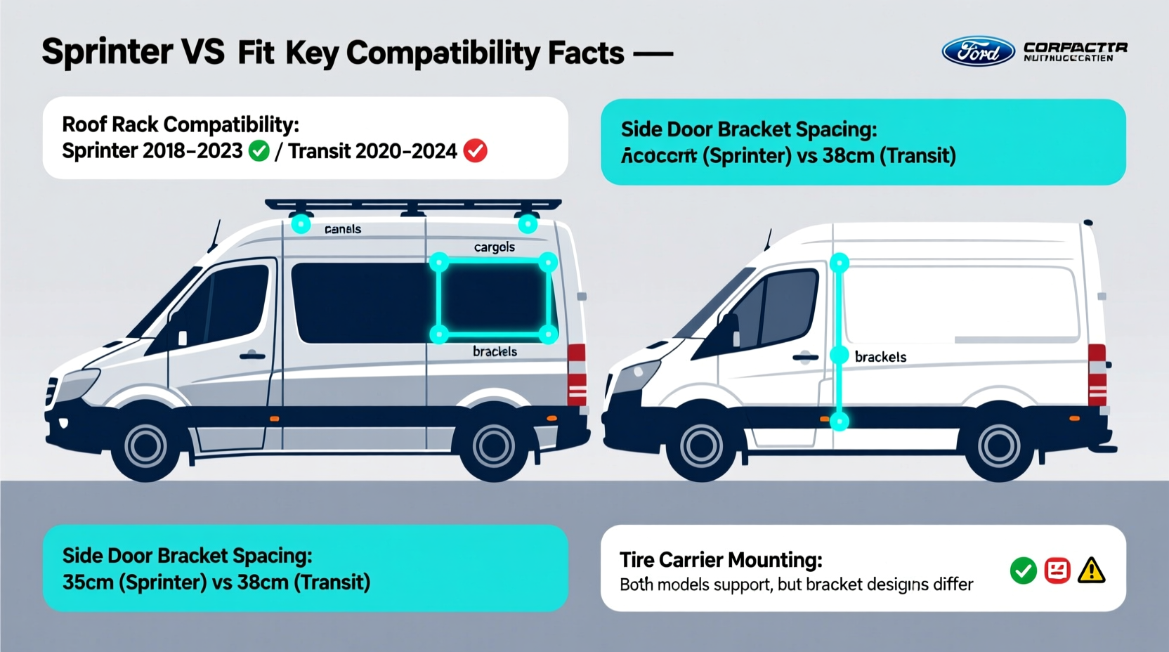 sprinter vs transit accessories fit
