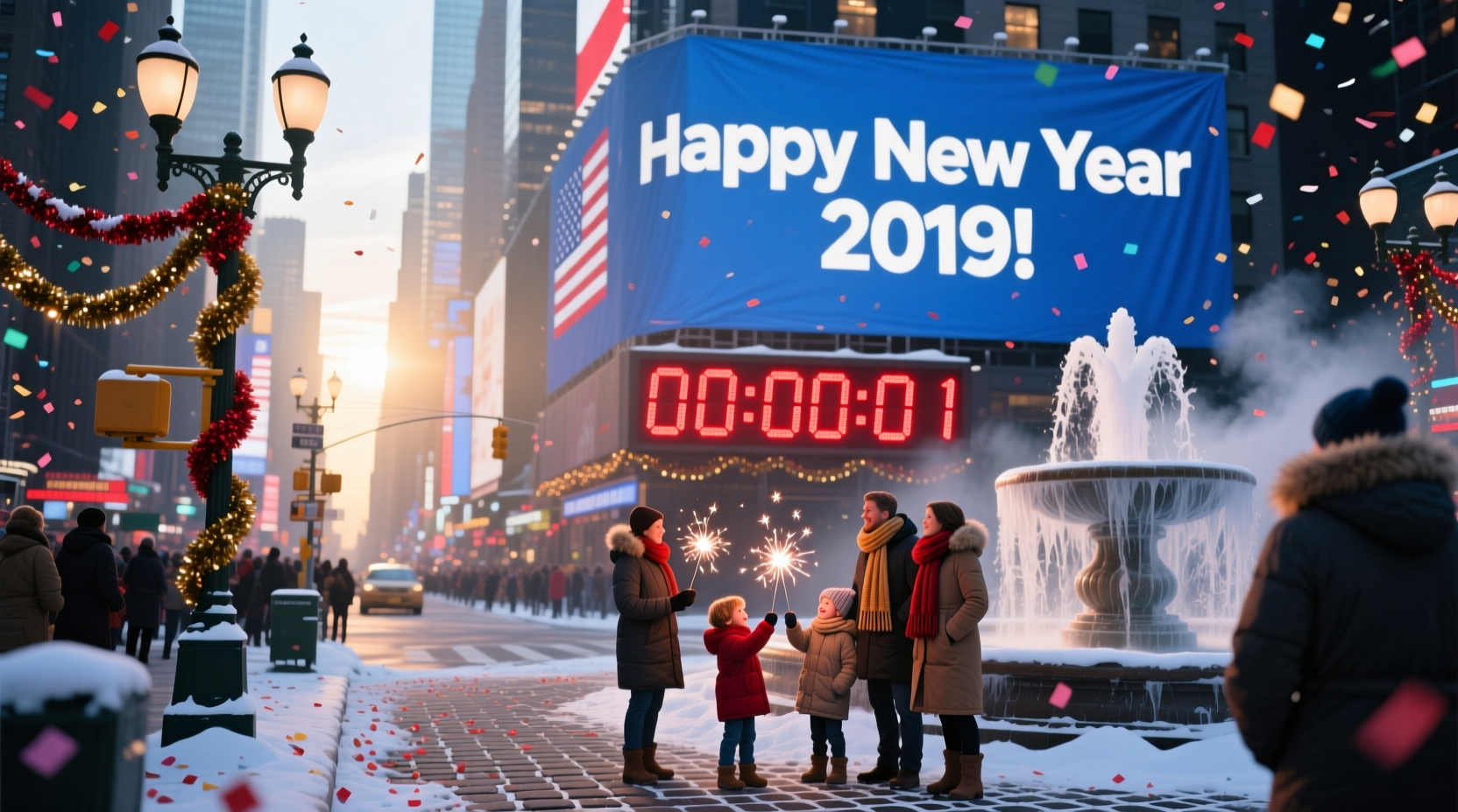 when in the new year 2019 in usa