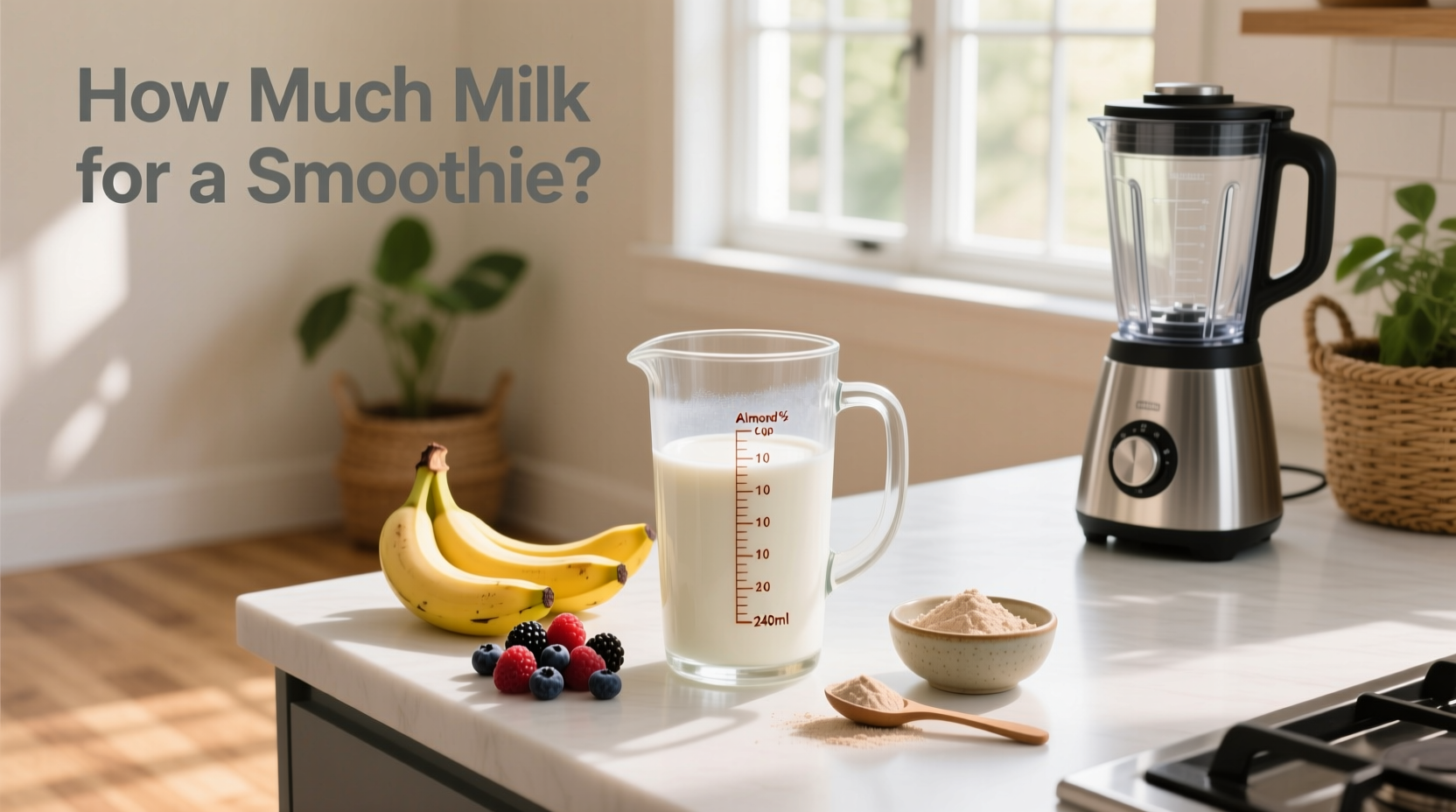 how much milk for a smoothie practical ratio guide