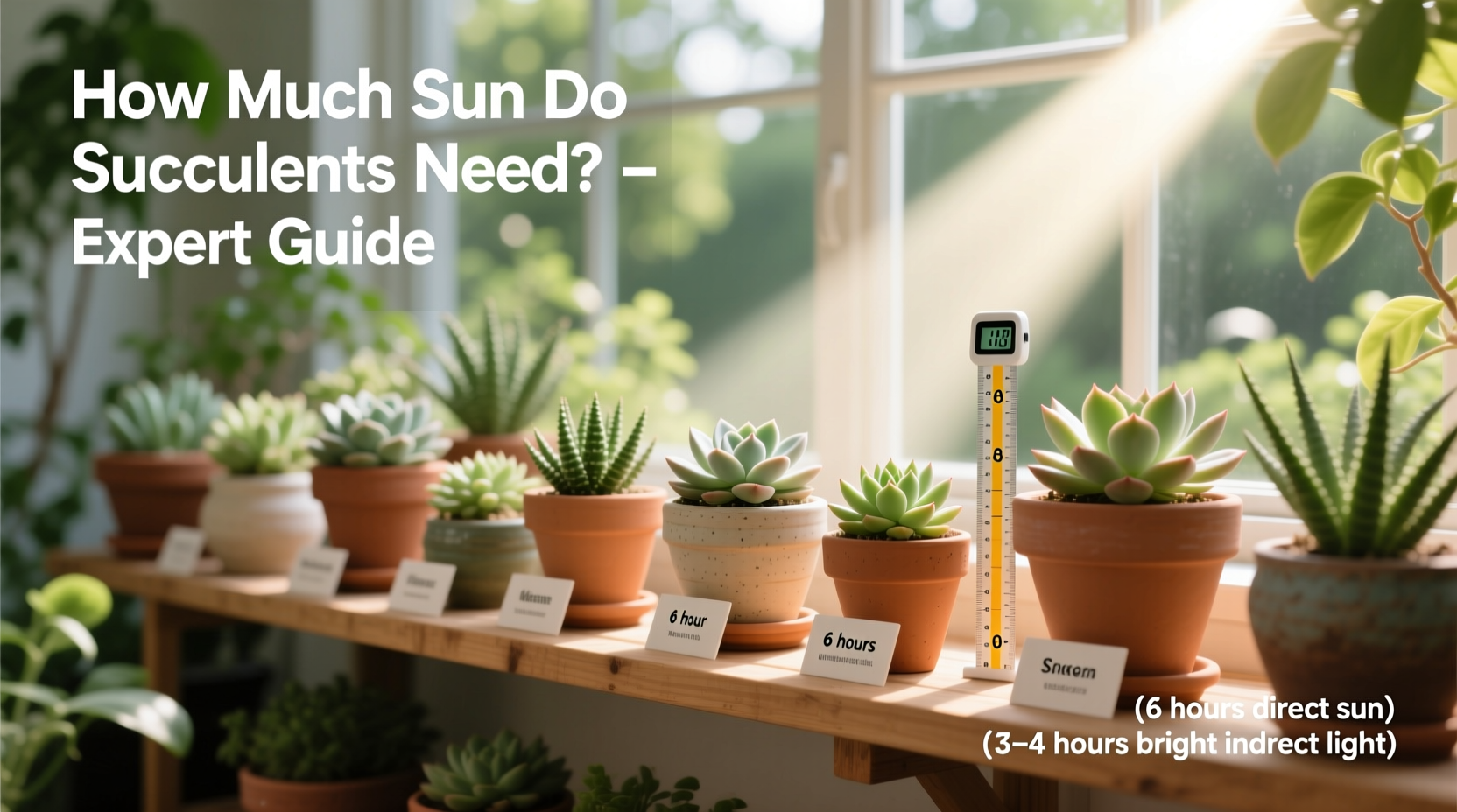 how much sun do succulents need