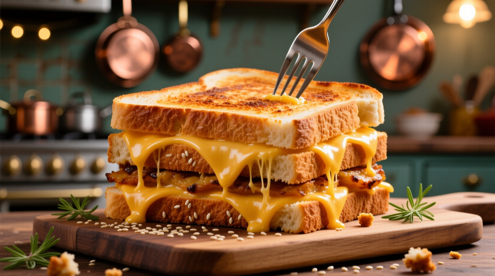 your next party needs this giant grilled cheese sandwic