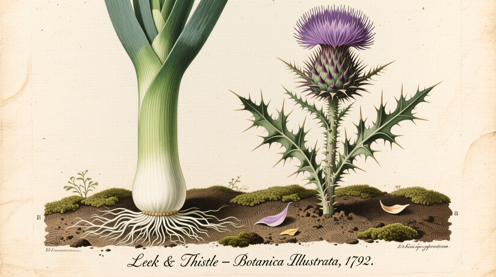 leek and thistle