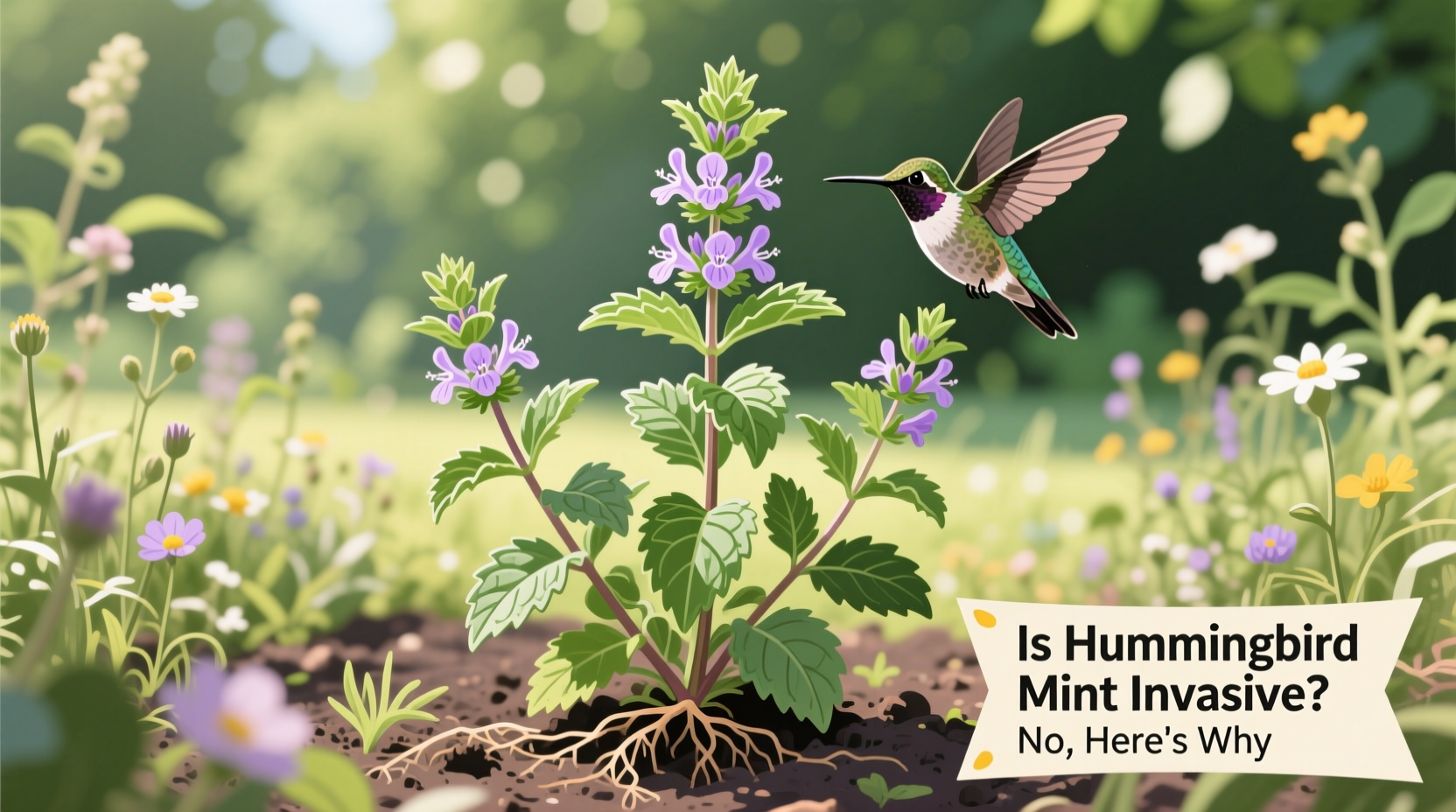 Is Hummingbird Mint Invasive? No, Here's Why