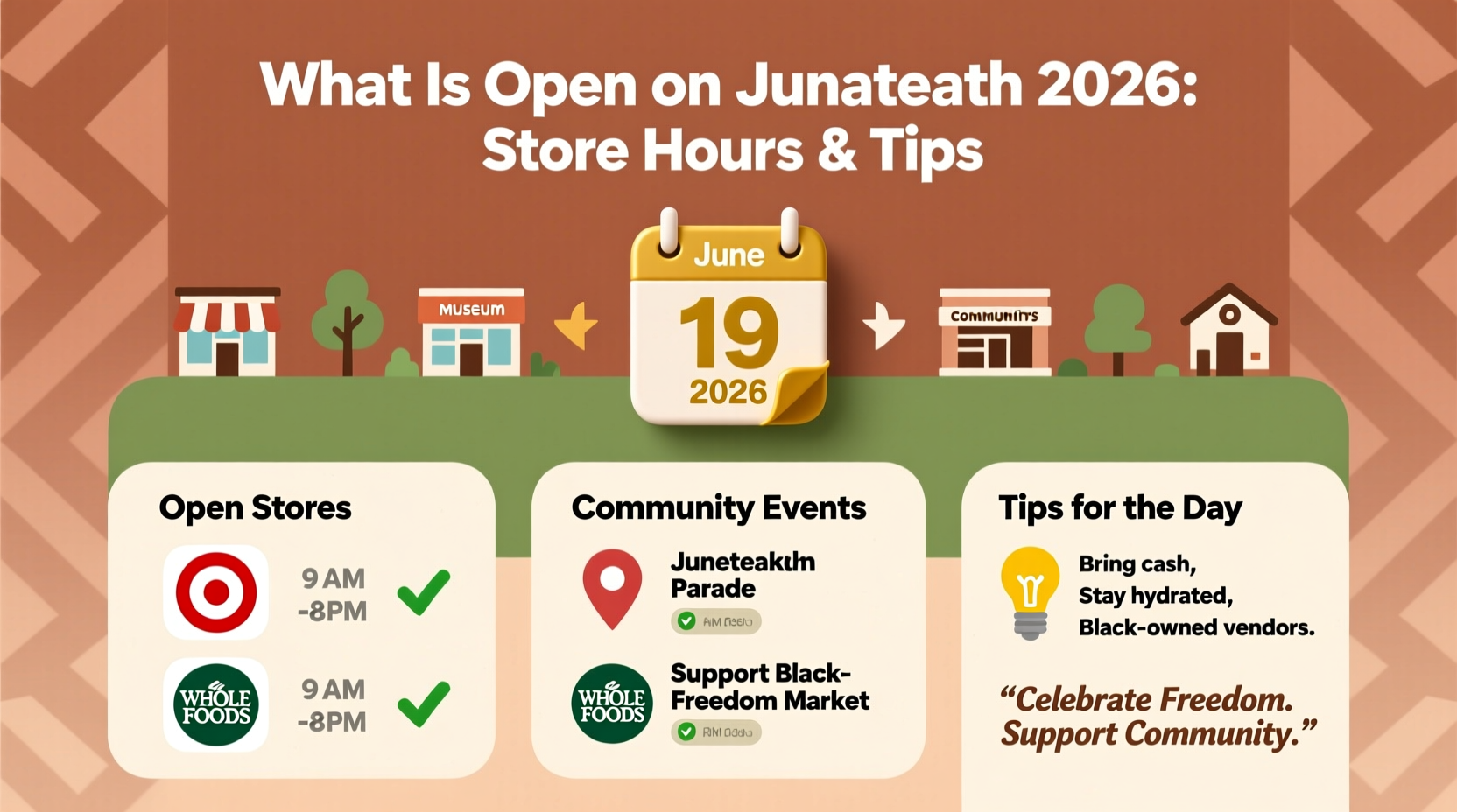 what is open on juneteenth 2026