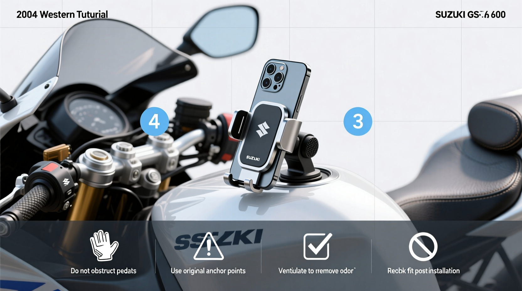 2004 suzuki gsxr 600 phone mount
