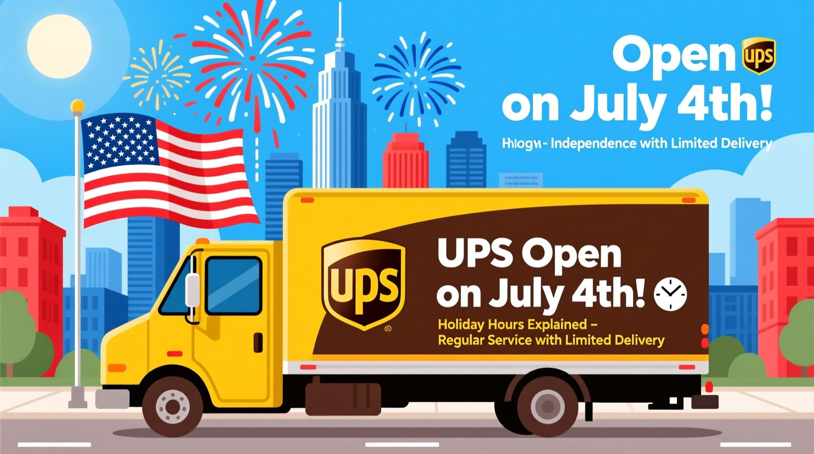 is ups open on the 4th of july