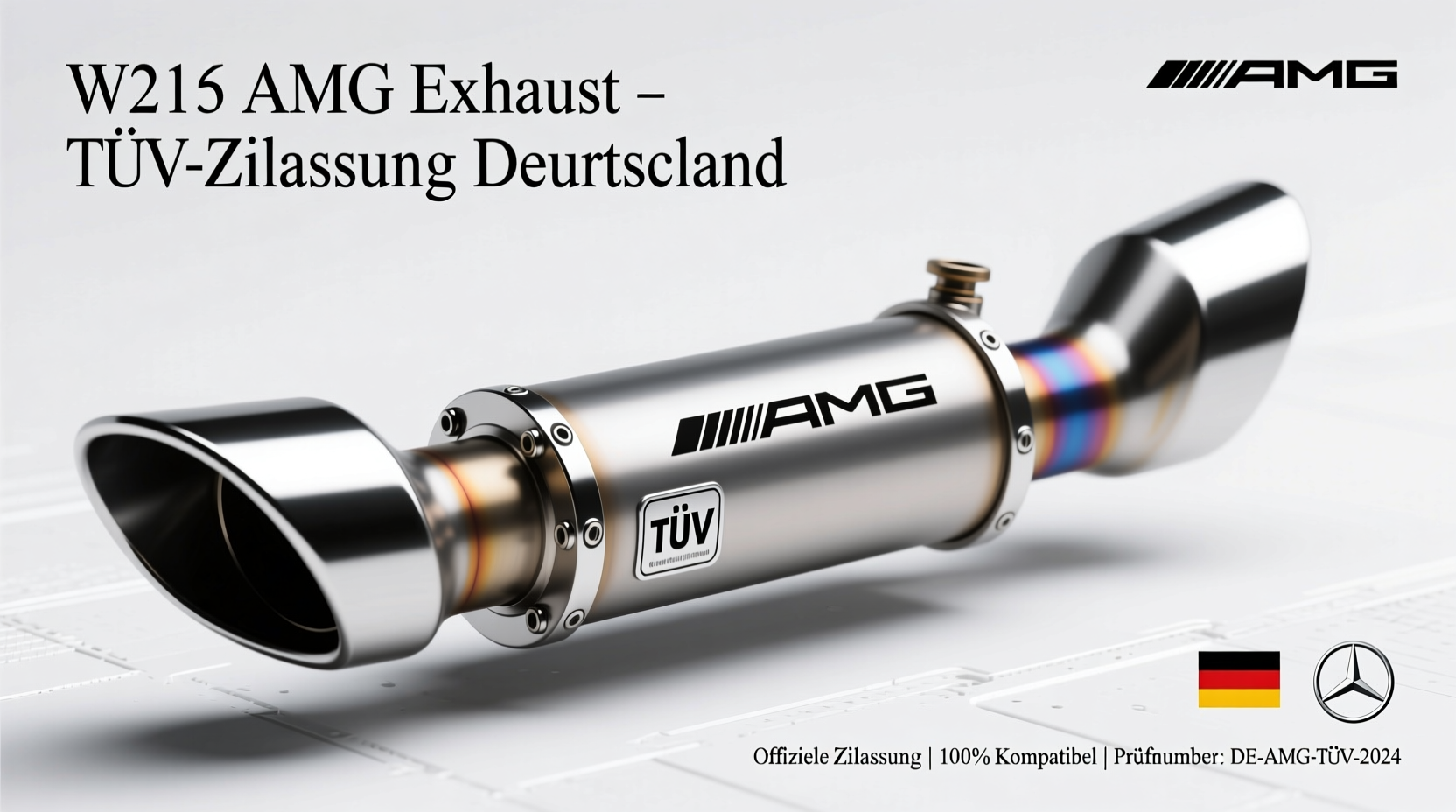 w212 amg exhaust tuv germany