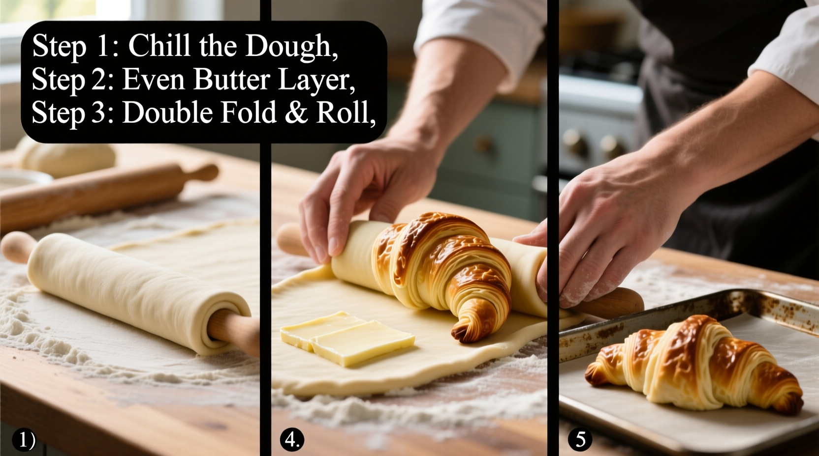 mastering the art of rolling croissants with puff pastry a step by step guide