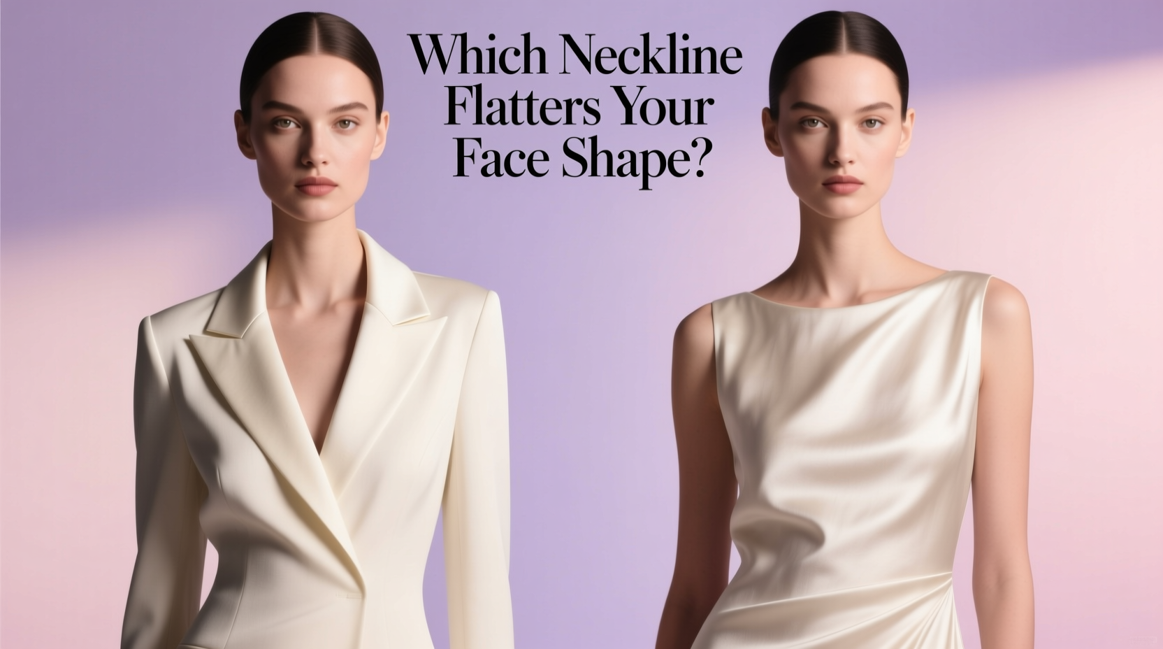 notched collar vs round neck dress which flatters your face shape