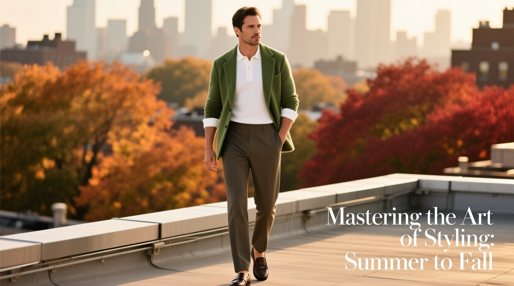 mastering the art of styling polo shirts for a smooth summer to fall transition