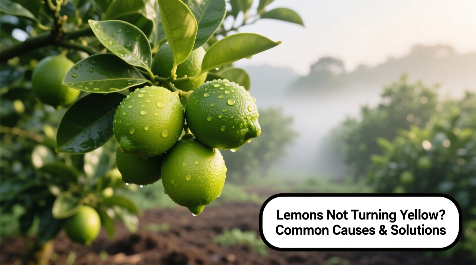 lemons not turning yellow common causes solutions