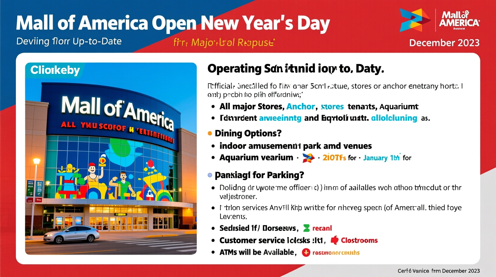 is mall of america open on new years day