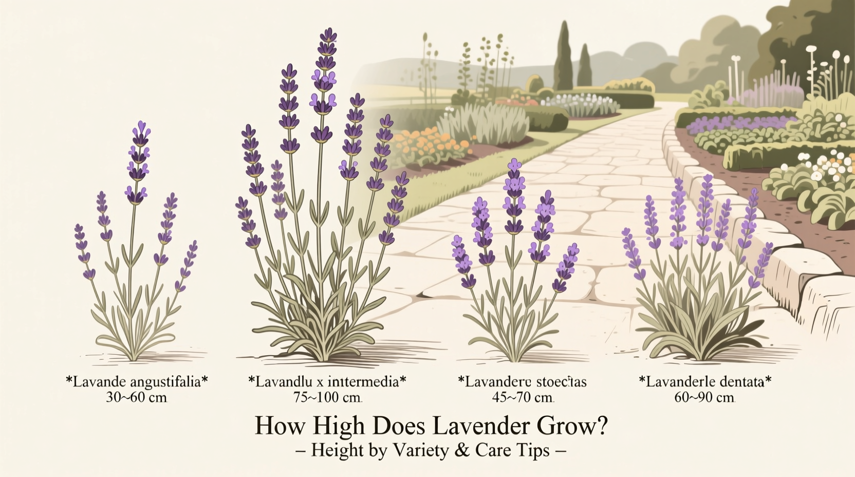 how high does lavender grow