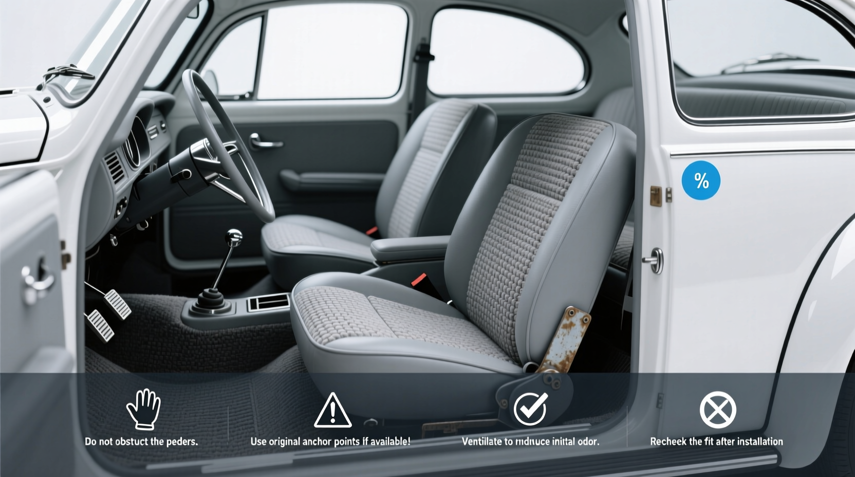 How to Choose 1968 VW Beetle Seat Covers: Buying Guide