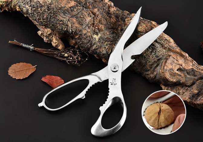 Customized Multifunctional Wooden Kitchen Scissors Kitchen Tools & Gadgets Heavy Duty Kitchen Scissors