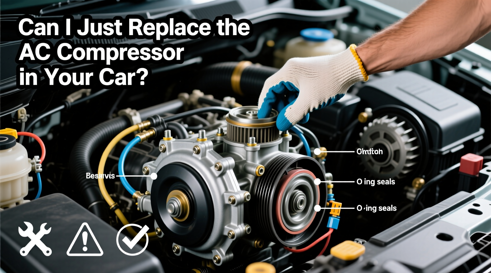 can i just replace the ac compressor in my car
