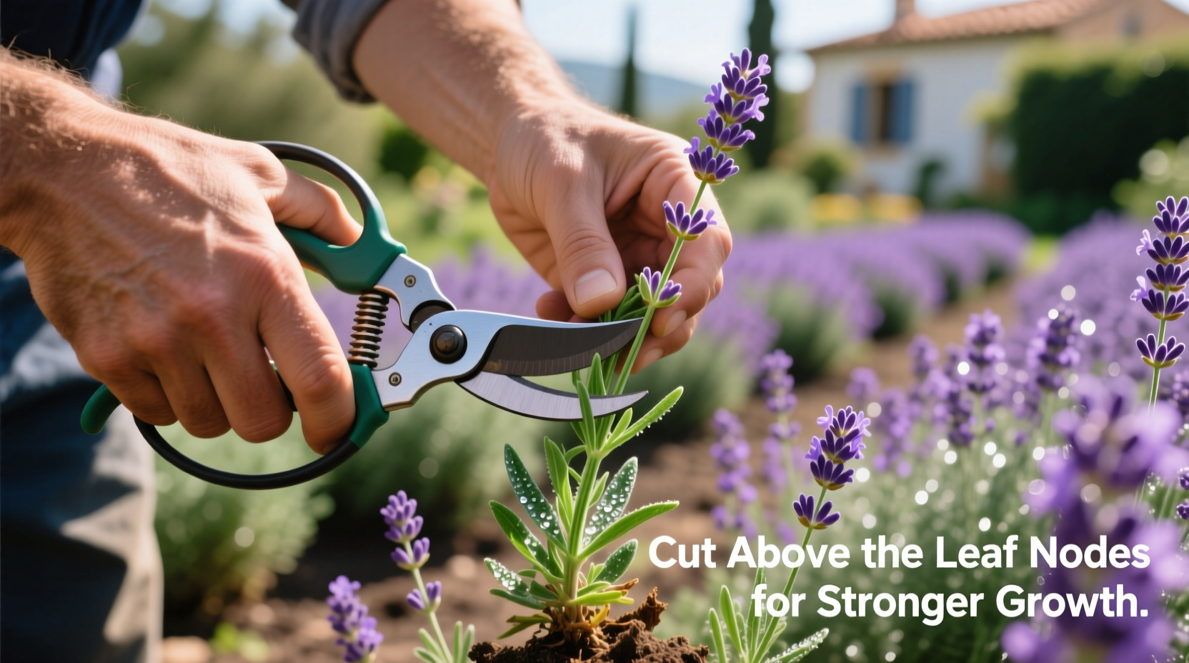 how to cut lavender