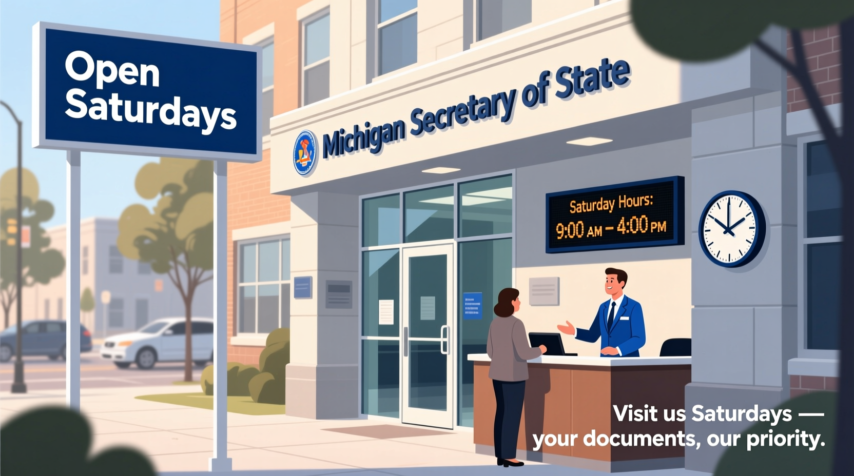 what secretary of state is open on saturdays in michigan