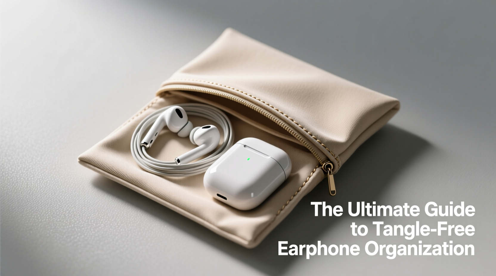 the ultimate guide to neatly organizing earphones in a mini pouch for tangle free convenience