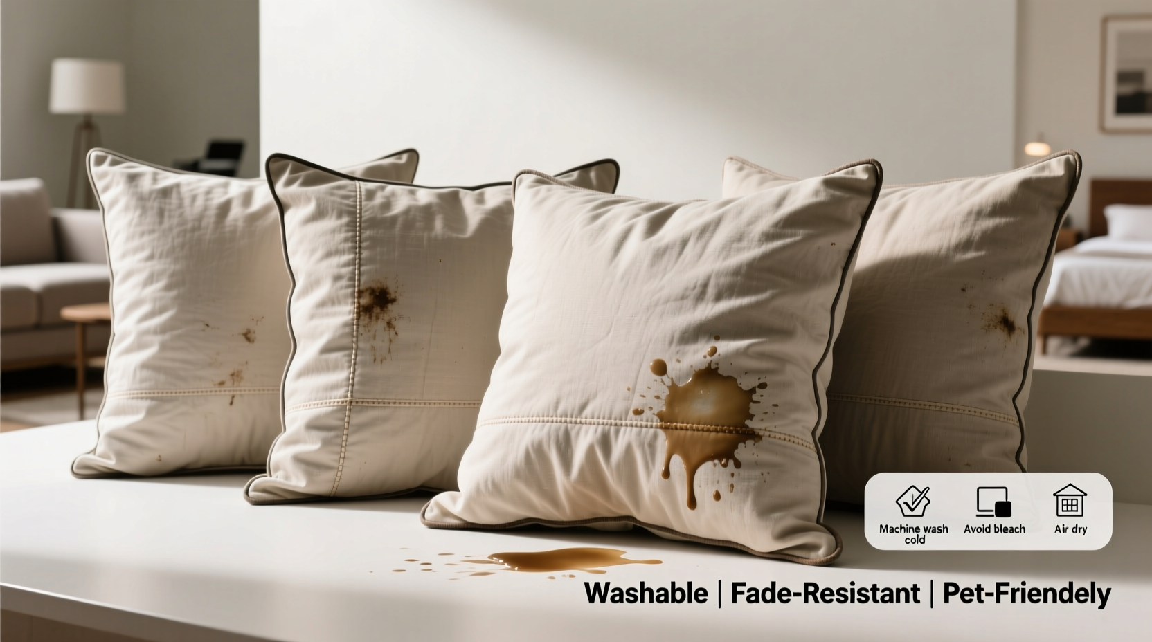 how to choose and care for durable pillow covers in high use spaces