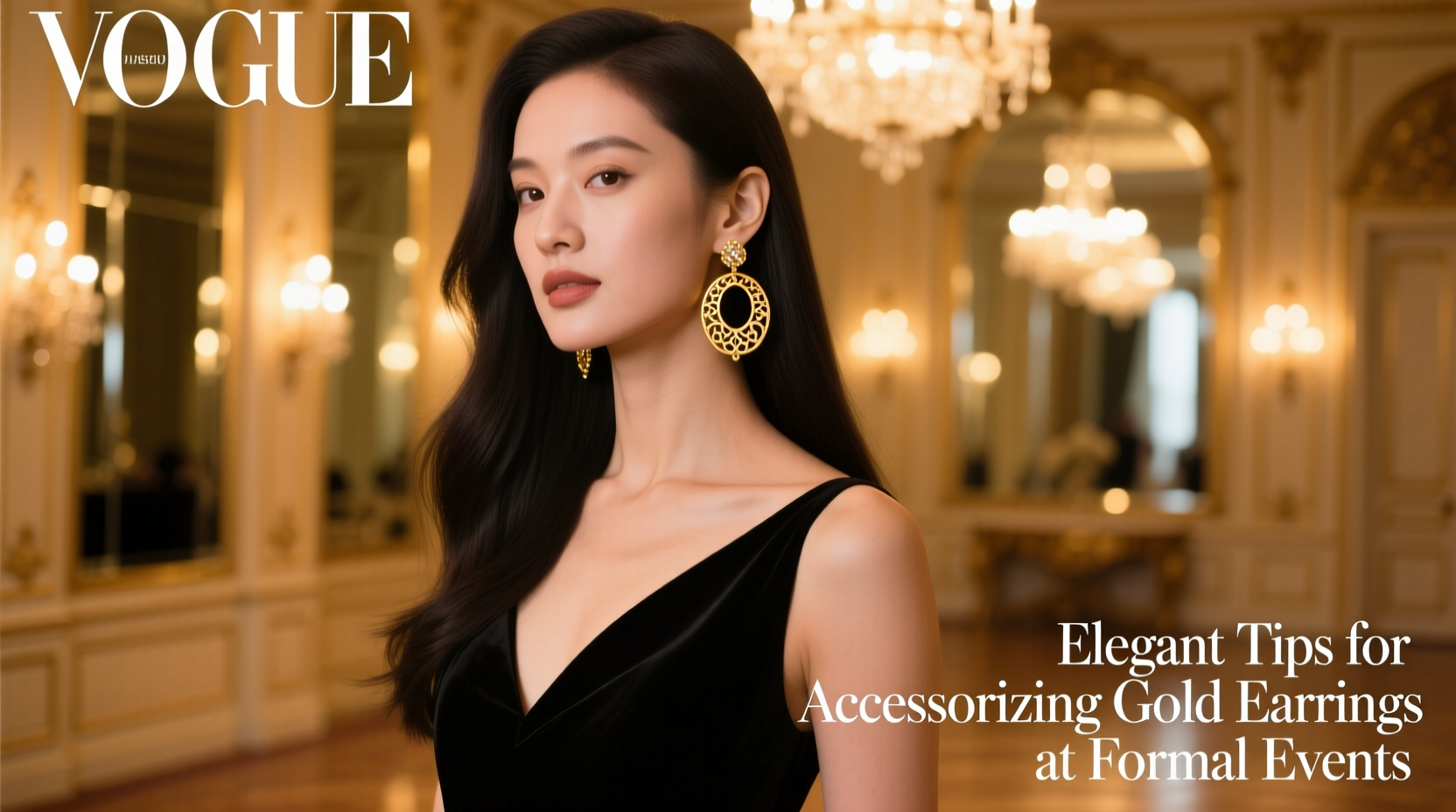 elegant tips for accessorizing gold earrings at formal events