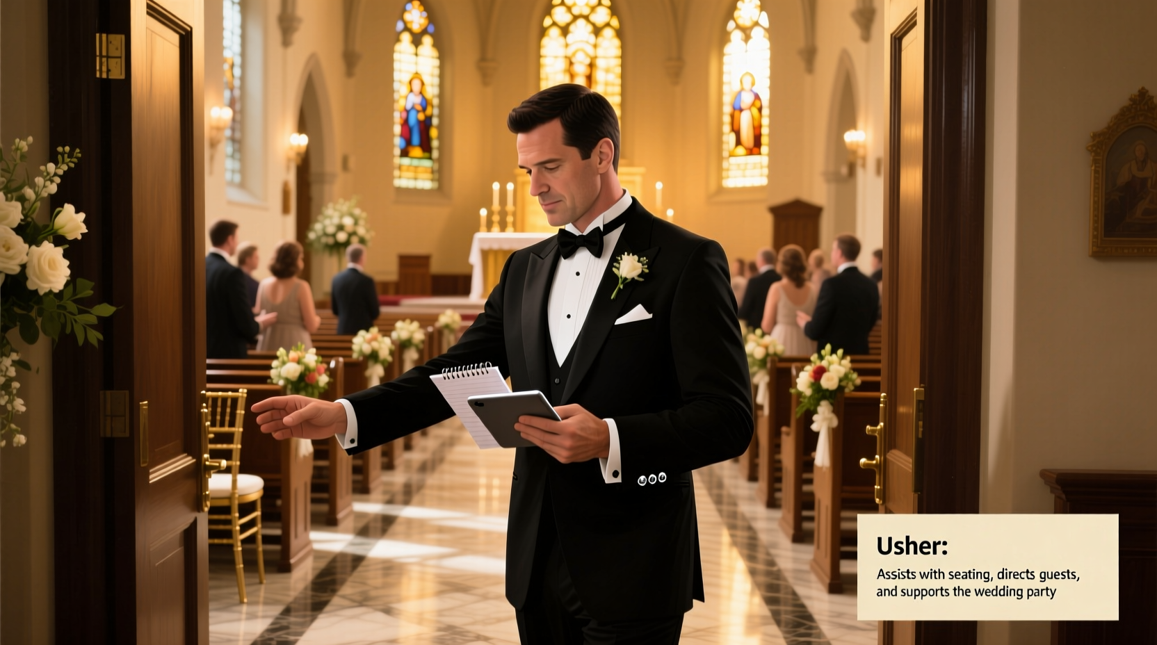 what is an usher at a wedding