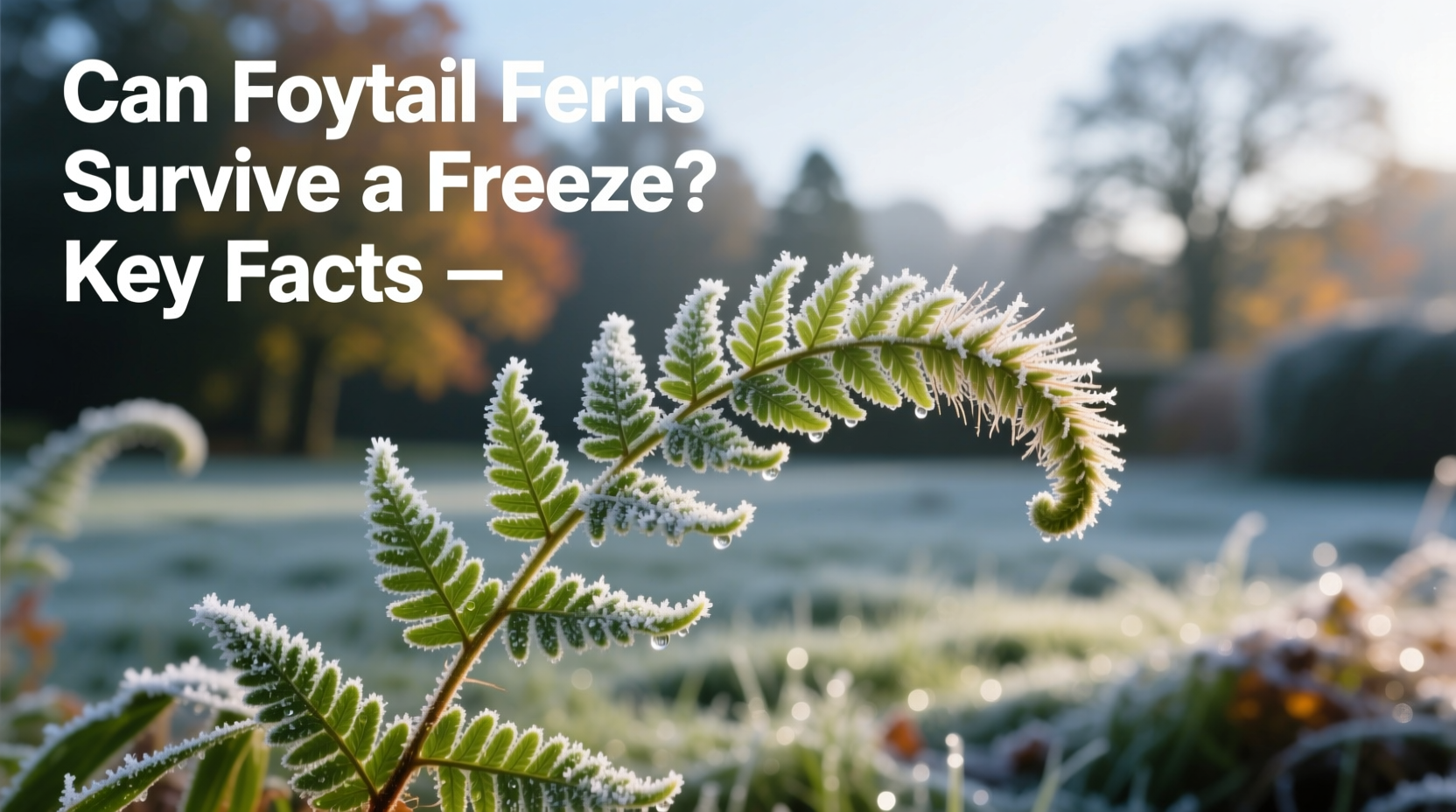 Can Foxtail Ferns Survive a Freeze? Key Facts