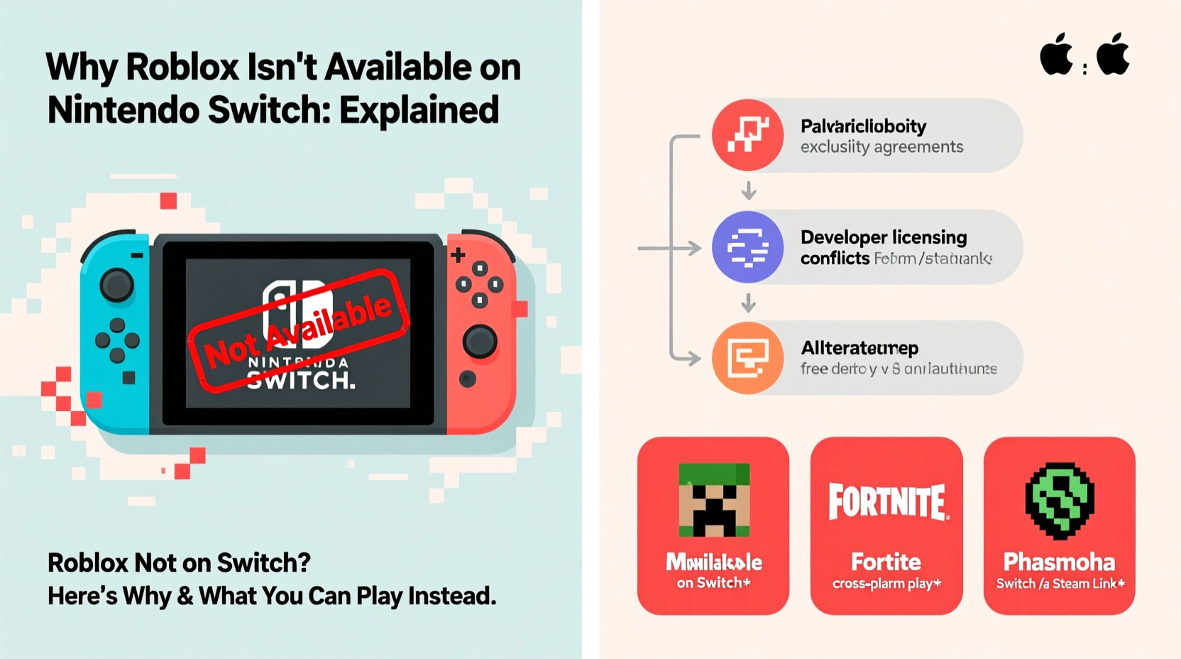 roblox on switch why its not available possible alternatives